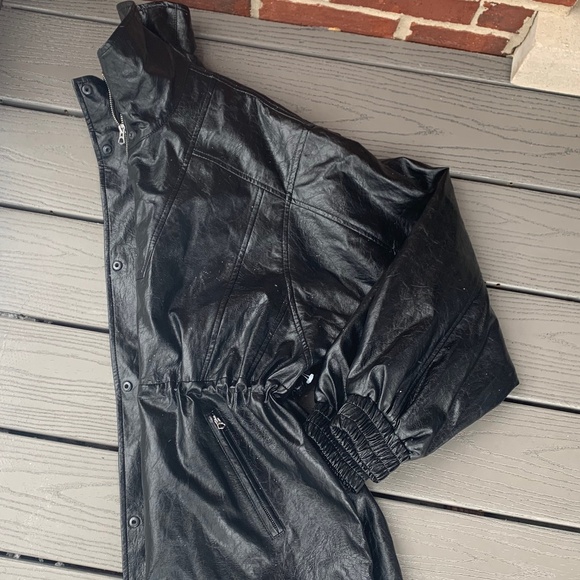 rag & bone Monica Faux Leather Foil Jacket - Picture 10 of 13